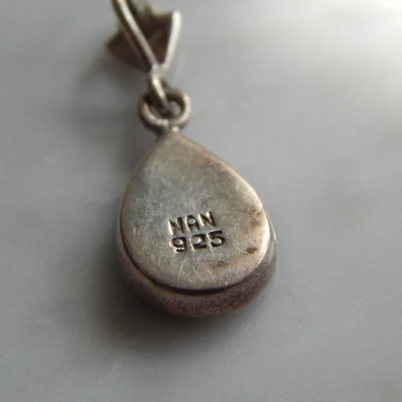 Sterling silver abalone pendant - Picture 3 of 4